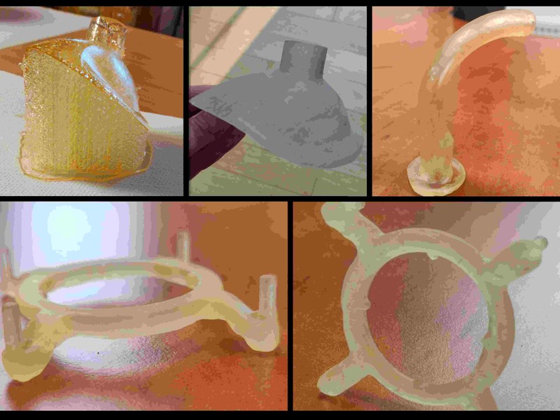 Optically 3D printed biomedical fit out of plant-derived resins