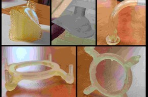 Optically 3D printed biomedical fit out of plant-derived resins